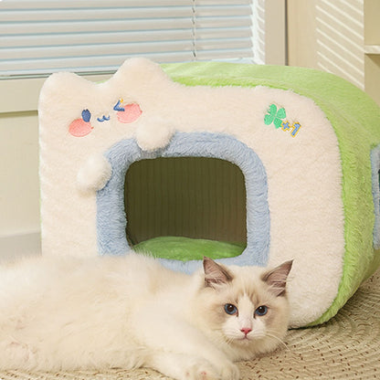 Adorable Vitality Cat House - Polaroid-Cat Beds-Pets Are Framily