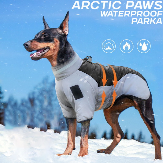 Arctic Paws Waterproof Parka - Reflective Design, All-weather, Winter-Ready-Dog Apparel-Pets Are Framily