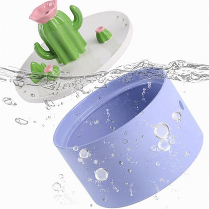 Cactus Shaped Water Fountain-Drinking Fountain-Pets Are Framily
