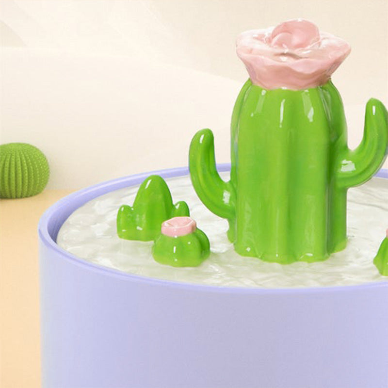 Cactus Shaped Water Fountain-Drinking Fountain-Pets Are Framily