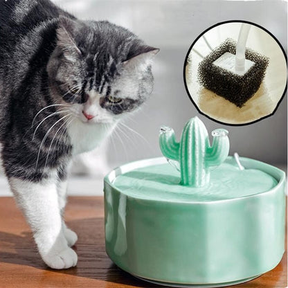 Cactus Style Water Fountain Replacement-Drinking Fountain-Pets Are Framily