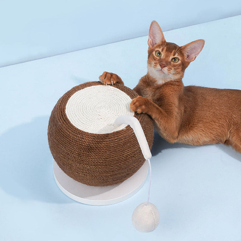 Coconut Cat Scratching Board Claw Sharpeners-Cat Toys-Pets Are Framily