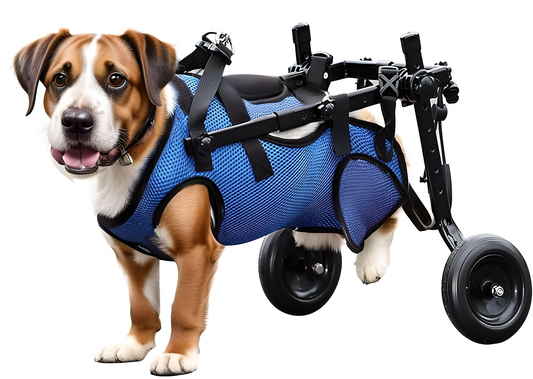 Dog Wheelchair for Back Legs, Light weight Dog Wheelchair Cart, Doggy/cat Wheelchair with Disabled Hind Legs Walking, Mobility Aids for dachshunds, basset hounds, and corgis, and other dogs Hind Limbs, Dog Carts with Wheels,-Pets Are Framily