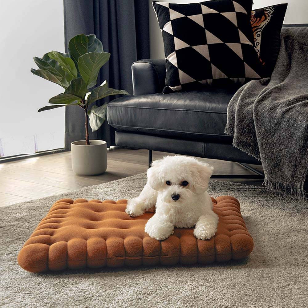Orthopedic Dog Bed for Medium/Small Dogs - Machine Washable, For Dogs Up to 23 lbs - Ultra Soft, Cozy Cookie Cushion-Dog Beds-Pets Are Framily