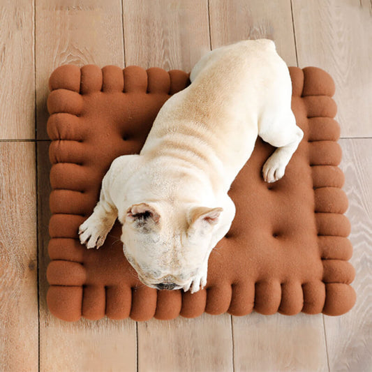 Orthopedic Dog Bed for Medium/Small Dogs - Machine Washable, For Dogs Up to 23 lbs - Ultra Soft, Cozy Cookie Cushion-Dog Beds-Pets Are Framily