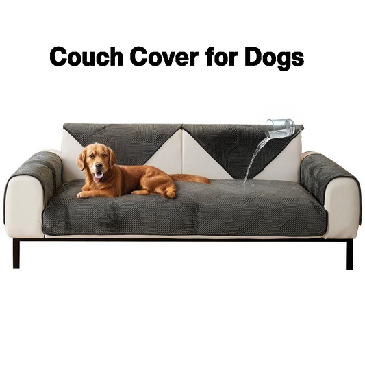 Plush Couch Covers for Dogs, Washable Sofa Couch Cover with Non Slip and Elastic Straps for Kids, Dogs, Pets-Couch Covers for Dogs-Pets Are Framily