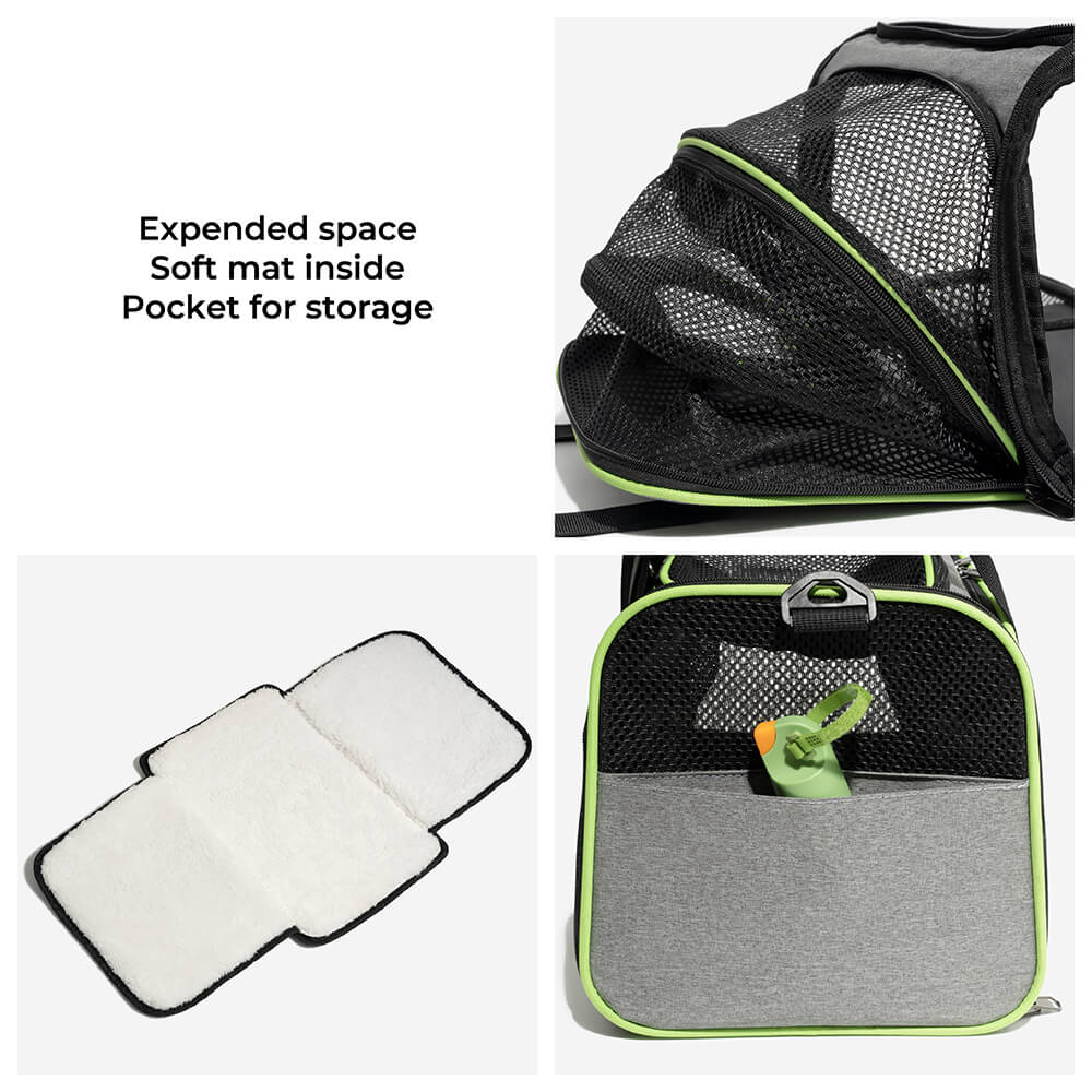 Portable Expandable Foldable Breathable Pet Carrier Bag-Pet Carriers & Crates-Pets Are Framily
