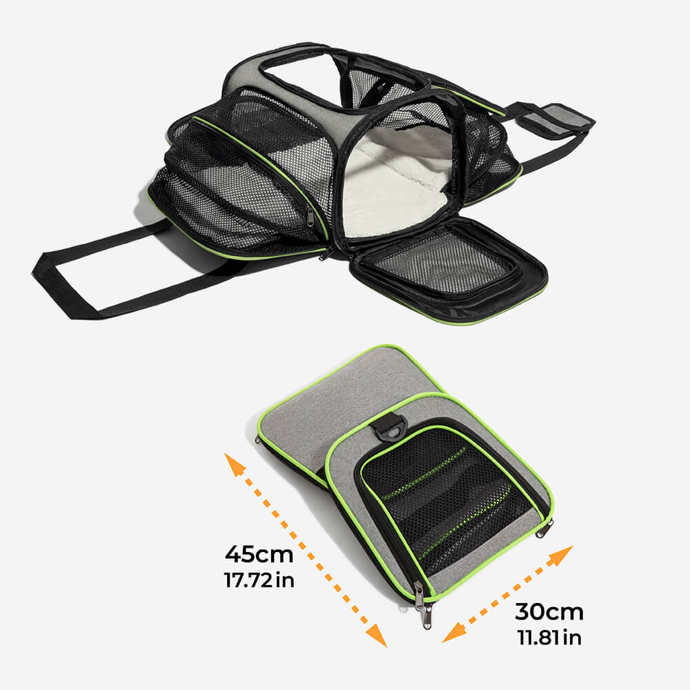 Portable Expandable Foldable Breathable Pet Carrier Bag-Pet Carriers & Crates-Pets Are Framily
