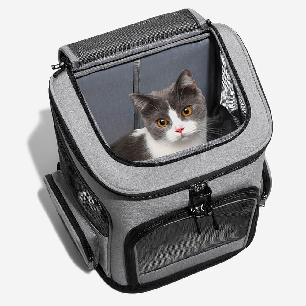 Portable Folding Travel Large Pet Carrier Backpack-Pet Carriers & Crates-Pets Are Framily