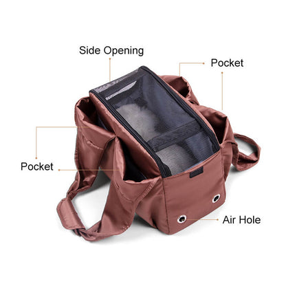 Portable Shoulder Pet Carrier Bag-Pet Carriers & Crates-Pets Are Framily