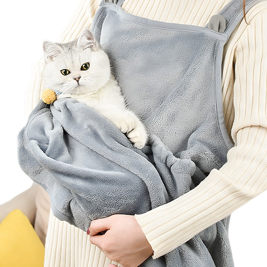 SnugCat Cat Apron / Cozy Cat Pouch Apron/ Cat Sweater Carrier-Pets Are Framily