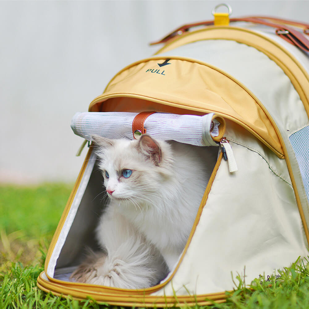 Transformers Pro Travel Camping Tent Cat Backpack-Pet Carriers & Crates-Pets Are Framily