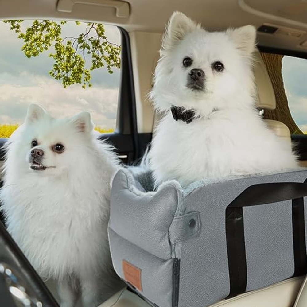TravelPaws 2-in-1 Dog Car Seat Console Carrier, dog car seats for small dogs, dog car seat console-Dog Car Seat-Pets Are Framily
