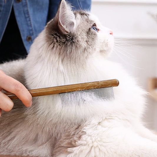 Wooden Purrfection Cat Grooming Comb-Pets Are Framily